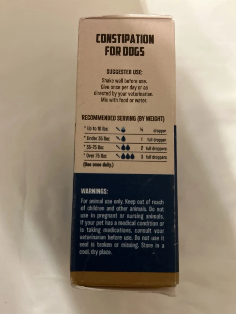 Constipation Relief+ soft & ease support Herbal Drops for Dogs NEW 1fl oz